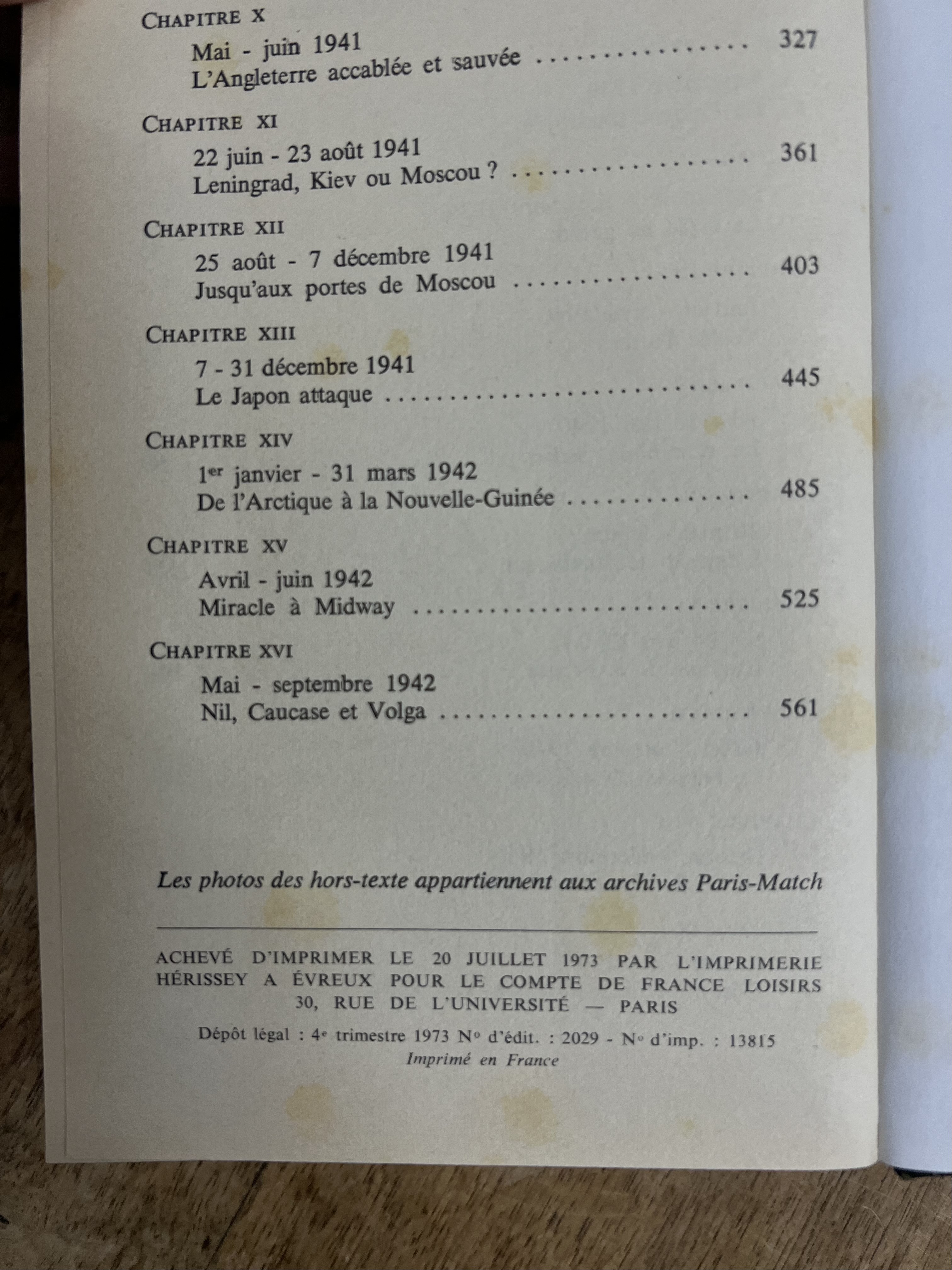 La vendu Seconde Guerre Mondiale 1939-1945, 2 Tomes, Raymond Cartier, Édition 1965